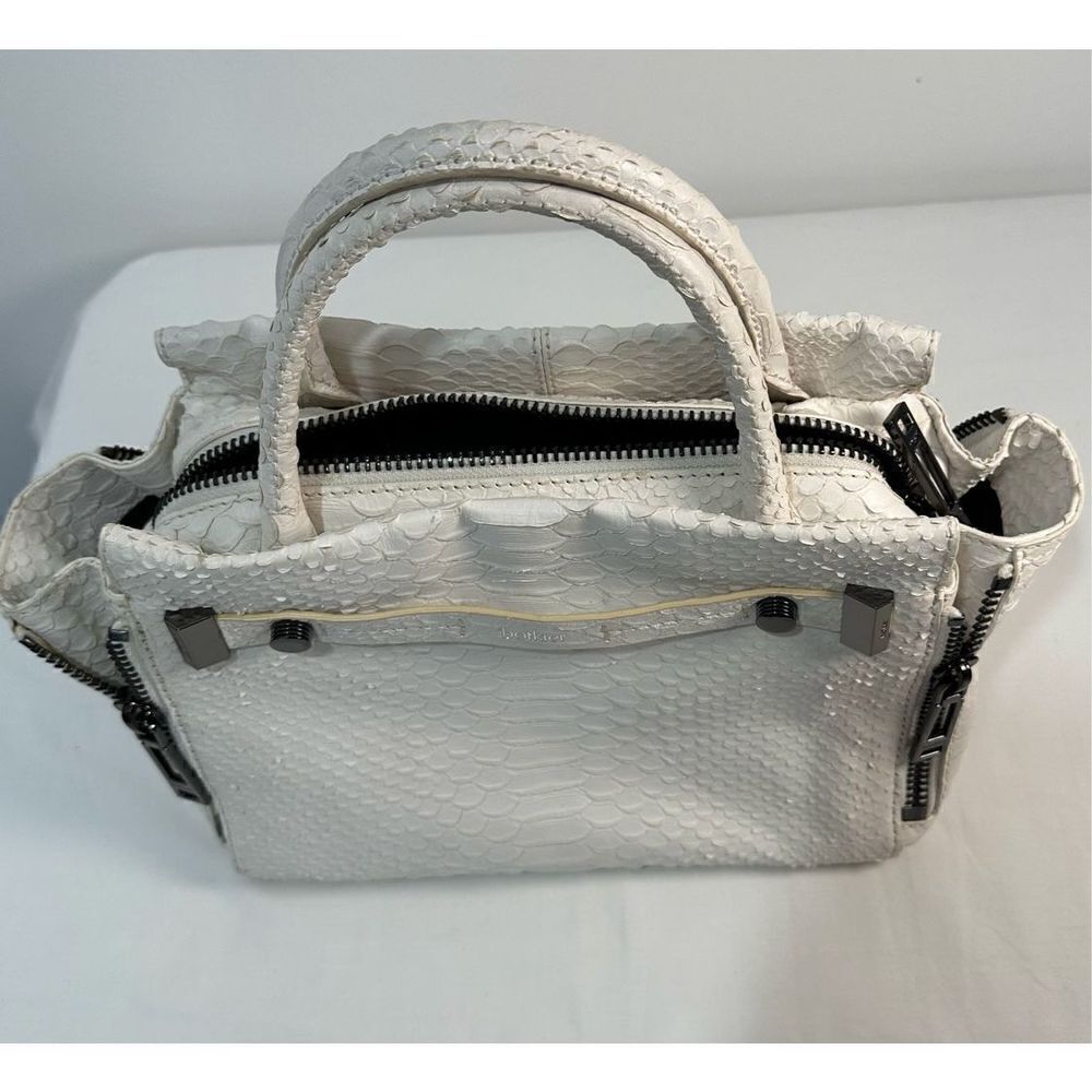 Botkier Ivory Leroy Embossed Anaconda Satchel Size 15” x 6.25” x 8.25”. #M-0925 - Picture 6 of 15